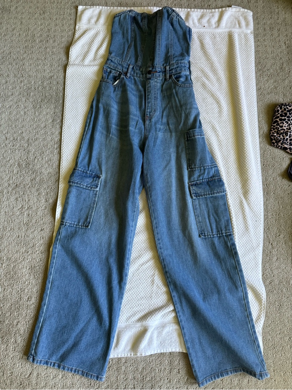 Wild fable denim jumpsuit